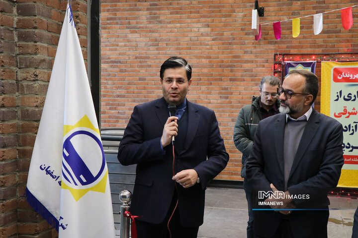 آیین بهره‌برداری از ورودی جنوب شرقی ایستگاه مترو آزادی