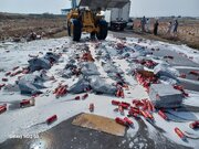 کشف و معدوم‌سازی مشروبات الکلی قاچاق در کنارک