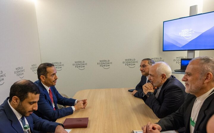 گفت‌وگوی وزیر خارجه قطر و ظریف درباره غزه و سوریه
