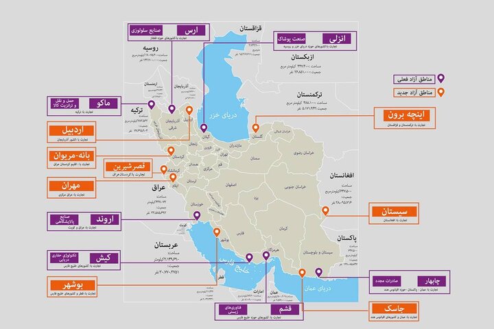 لیست مناطق آزاد ایران به تفکیک شمال و جنوب لیست مناطق آزاد ایران به تفکیک شمال و جنوب