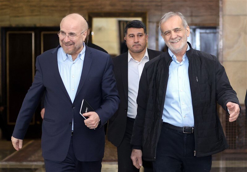 مسعود پزشکیان | پزشکیان , دولت چهاردهم , مجلس دوازدهم , حجت الاسلام و المسلمین غلامحسین محسنی اژهای , محمدباقر قالیباف , ریاست مجلس شورای اسلامی ایران , رئیس قوه قضائیه ,