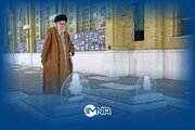 فیلم| حضور رهبر انقلاب در مزار شهدای انقلاب اسلامی و گلزار شهدای بهشت زهرا (س)
