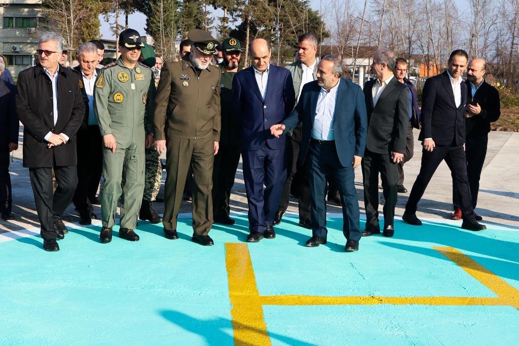 افتتاح سیتیاسکن و پد هلیکوپتر بیمارستان امام حسن مجتبی (ع) فومن