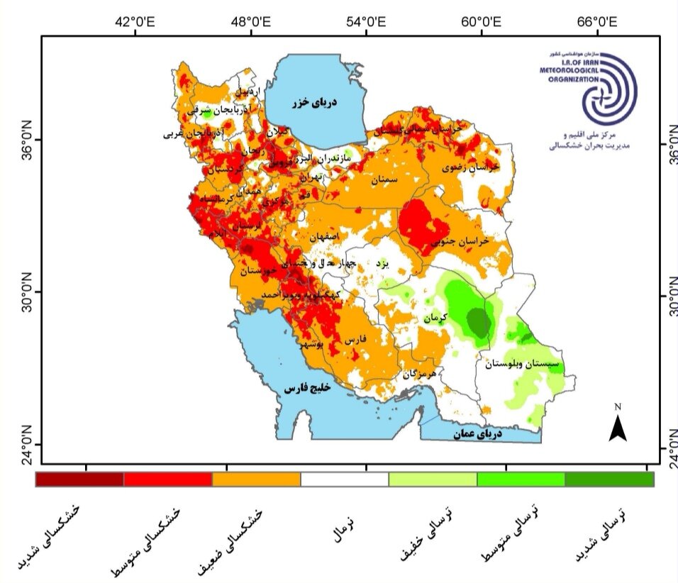 کمبارشیها در کشور ادامه دارد + جدیدترین پیش بینی بارشها در ایران