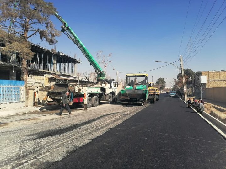 آسفالت ۴۸۵ هزار مترمربع از معابر بجنورد طی سال جاری