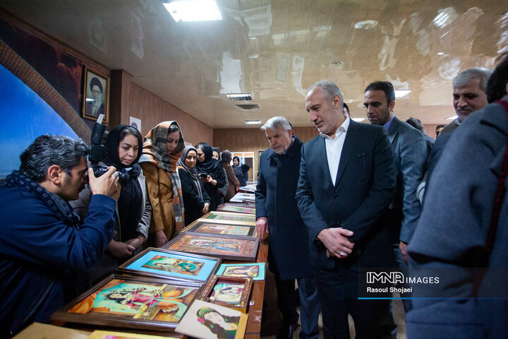 بازدید وزیر میراث فرهنگی از کارخانه ریسباف اصفهان