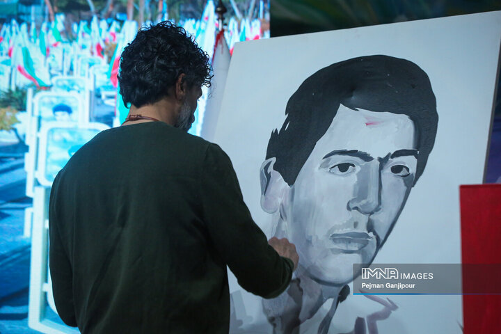 گلباران مزار مطهر شهدای اصفهان