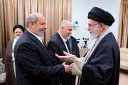 دیدار رئیس و اعضای شورای رهبری حماس با رهبر انقلاب