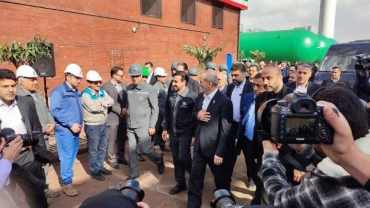 افتتاح کارخانه احیا مستقیم مگامدول طوبی با حضور رئیس‌جمهور