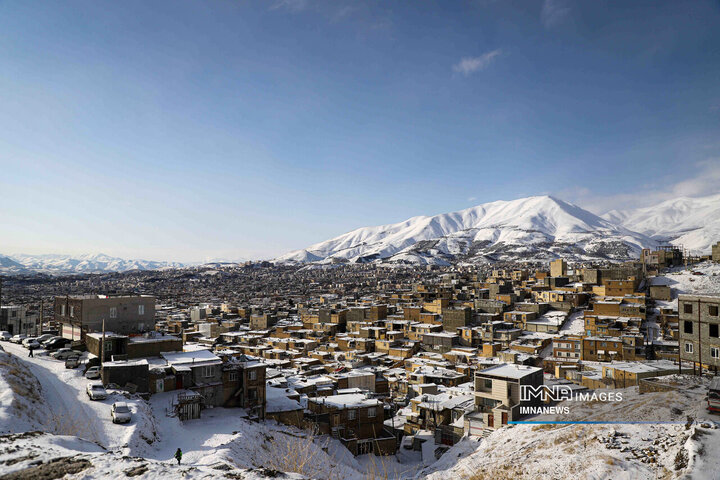 بارش برف در کردستان
