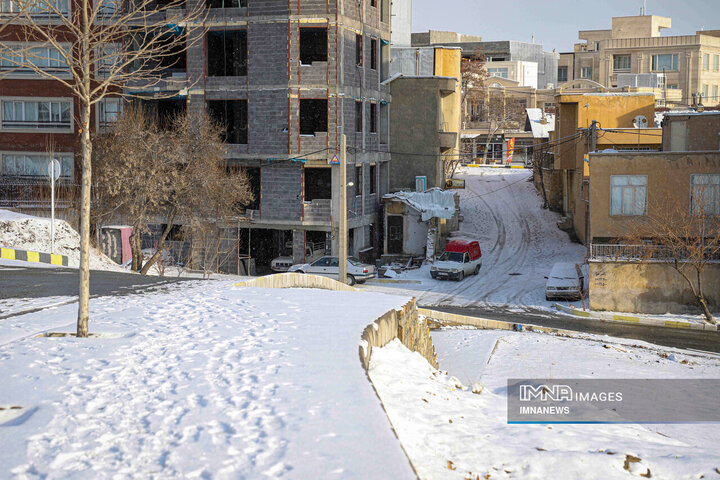 بارش برف در کردستان