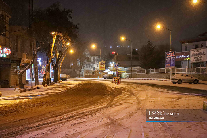 بارش برف در کردستان