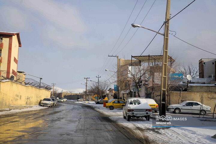 بارش برف در کردستان
