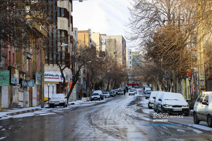 بارش برف در کردستان