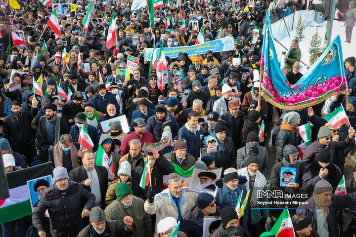 راهپیمایی 22 بهمن در مشهد