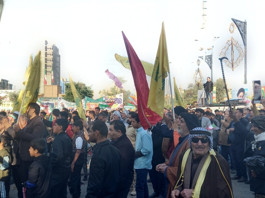 امروز همه آمدند؛ غوغای اهوازی‌ها در راهپیمایی ۲۲ بهمن
