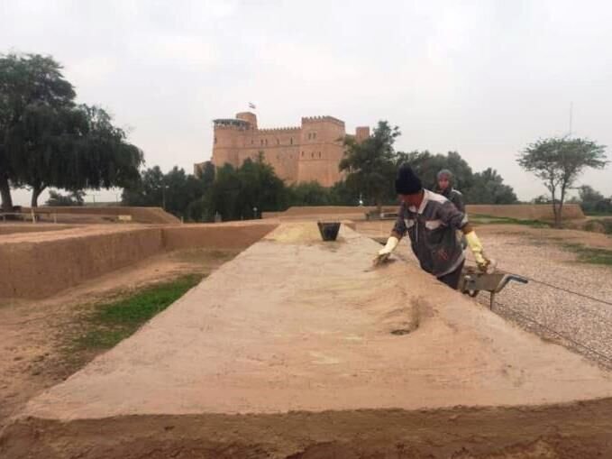 مرمت و ساماندهی کاخ هخامنشی آپادانا در شوش