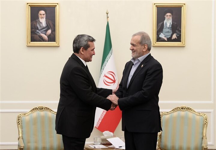 Iran, Turkmenistan Aim to Broaden Relations, Pezeshkian Highlights