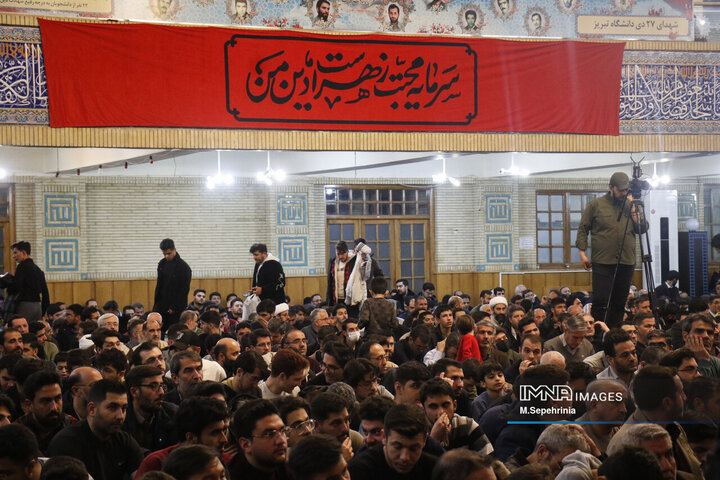 اجتماع بزرگ قیام 29 بهمن تبریز در مسجد دانشگاه تبریز