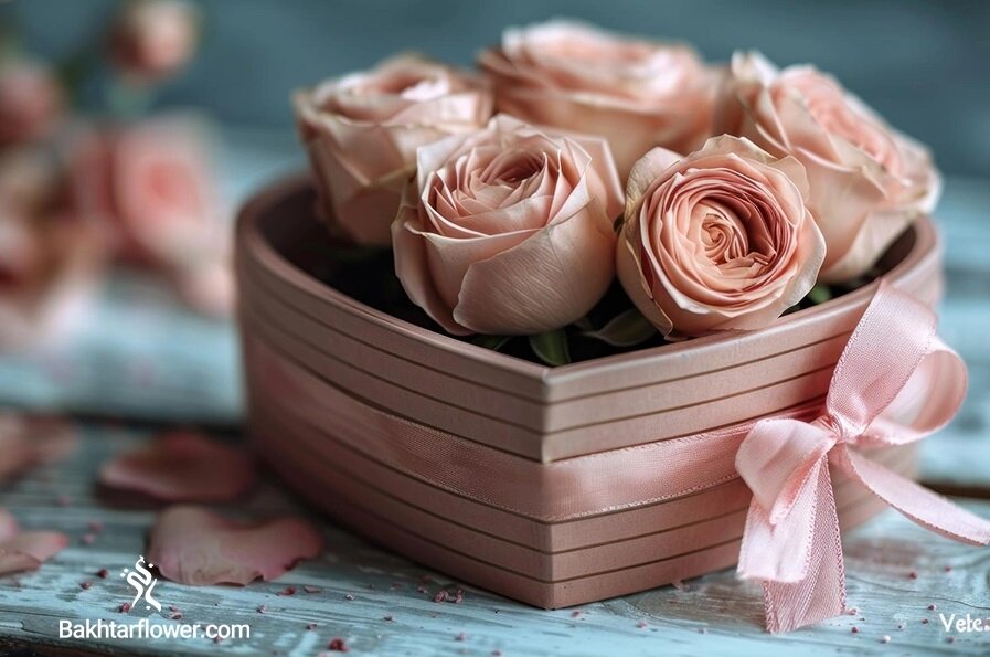 سفارش آنلاین باکس گل رز از گلفروشی باختر