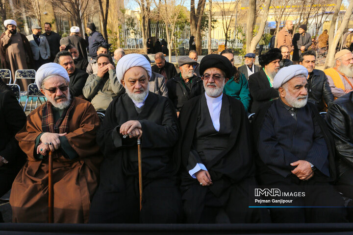 مراسم تشییع آیت‌الله مستجابی