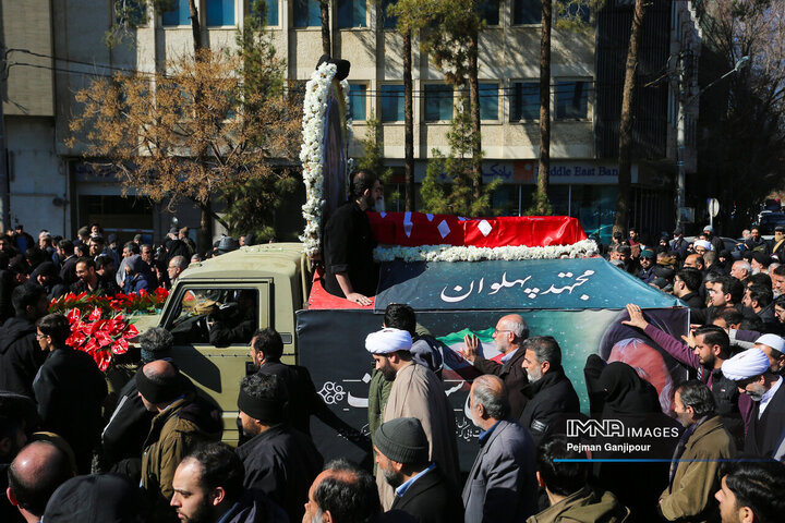 مراسم تشییع آیت‌الله مستجابی