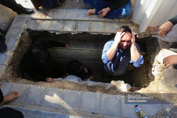 مراسم تشییع آیت‌الله مستجابی