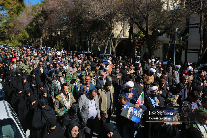 مراسم تشییع آیت‌الله مستجابی