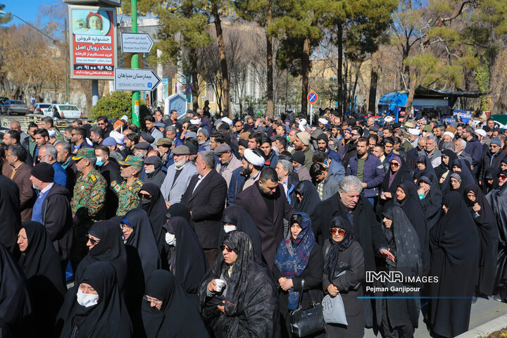 مراسم تشییع آیت‌الله مستجابی