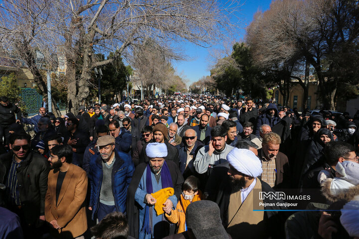 مراسم تشییع آیت‌الله مستجابی