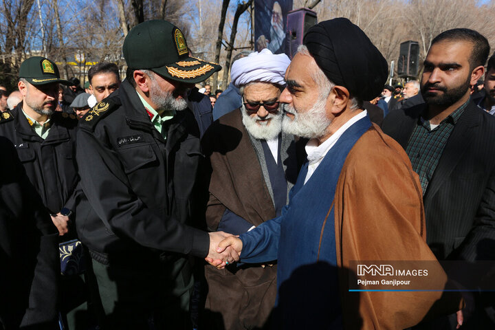 مراسم تشییع آیت‌الله مستجابی