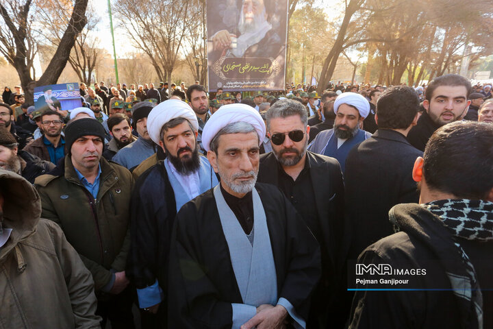 مراسم تشییع آیت‌الله مستجابی