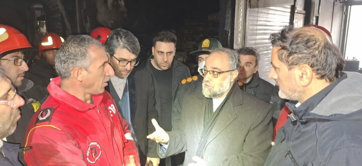 ورود دادستانی به بررسی علت آتش‌سوزی مجتمع تجاری صدف اردبیل