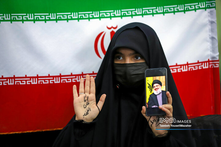 اجتماع مردمی «لبیک یا نصرالله» در همدان