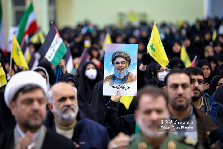 اجتماع مردمی «لبیک یا نصرالله» در همدان