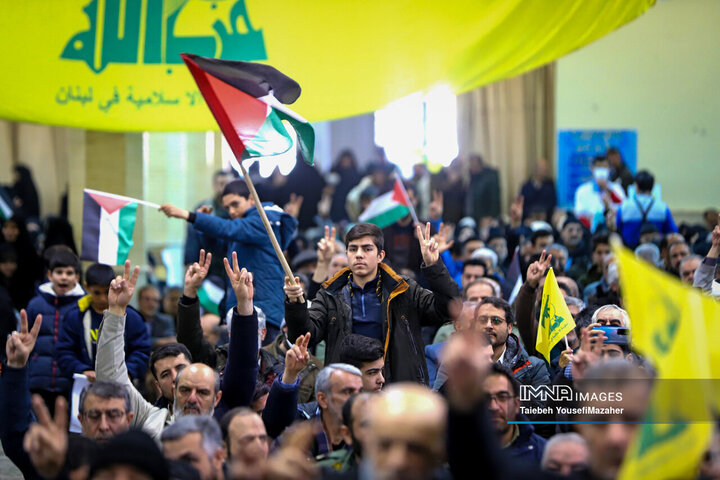 اجتماع مردمی «لبیک یا نصرالله» در همدان