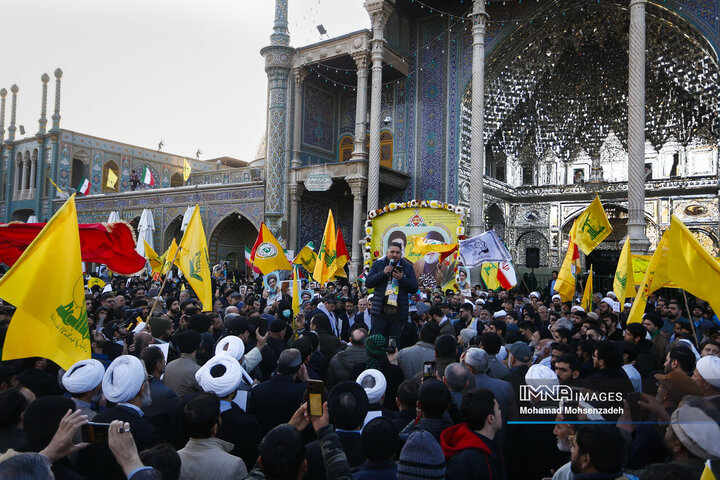 اجتماع مردمی «لبیک یا نصرالله» در قم