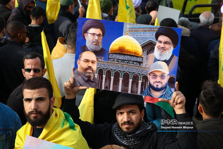 اجتماع مردمی «لبیک یا نصرالله» در مشهد