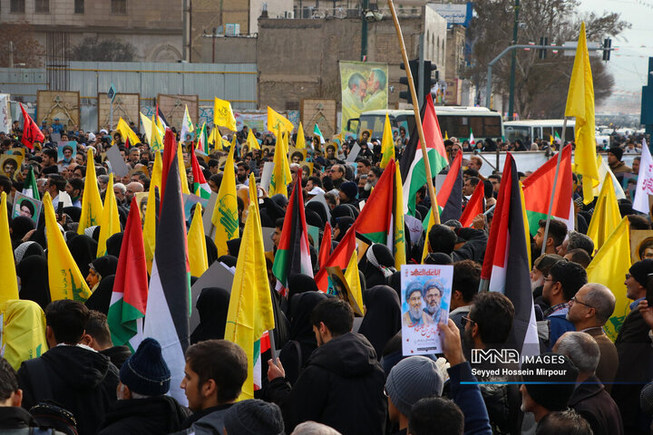 اجتماع مردمی «لبیک یا نصرالله» در مشهد