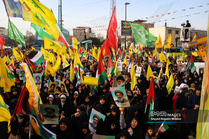 اجتماع مردمی «لبیک یا نصرالله» در مشهد