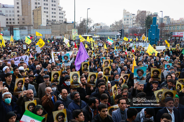 اجتماع مردمی «لبیک یا نصرالله» در مشهد