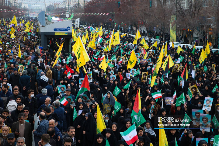اجتماع مردمی «لبیک یا نصرالله» در مشهد