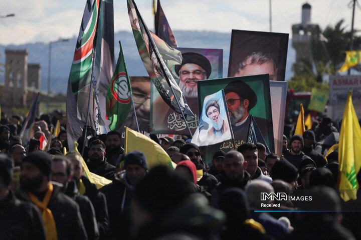 مراسم تشییع شهید سید حسن نصرالله در بیروت