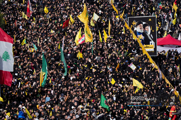 مراسم تشییع شهید سید حسن نصرالله در بیروت