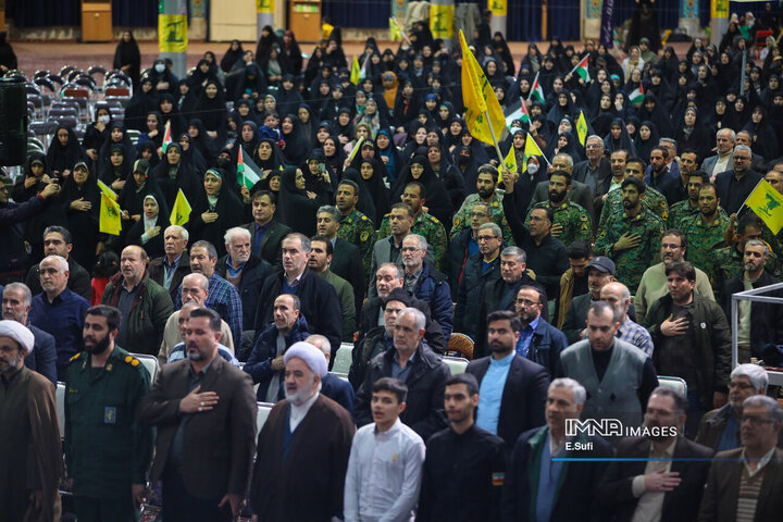 اجتماع مردمی «لبیک یا نصرالله» در اراک