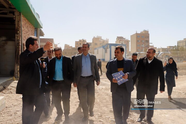 بازدید مدیرکل و معاونین صدا و سیمای مرکز اصفهان از پروژه‌های شاخص شهرداری