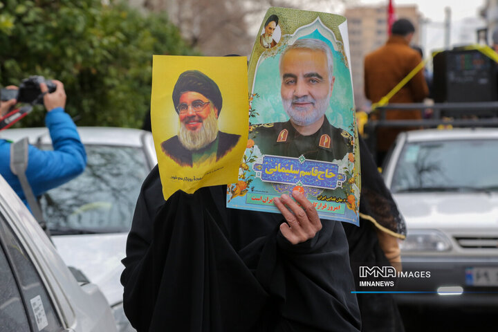 اجتماع مردمی «لبیک یا نصرالله» در شیراز