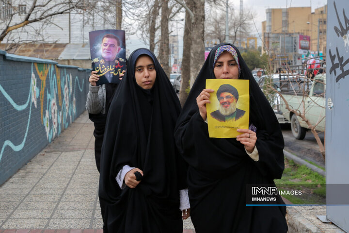 اجتماع مردمی «لبیک یا نصرالله» در شیراز