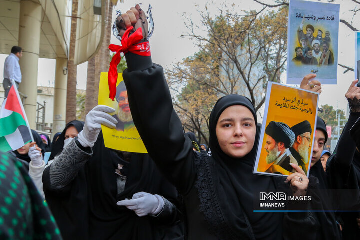 اجتماع مردمی «لبیک یا نصرالله» در شیراز