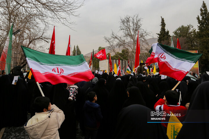 اجتماع مردمی «لبیک یا نصرالله» در شیراز